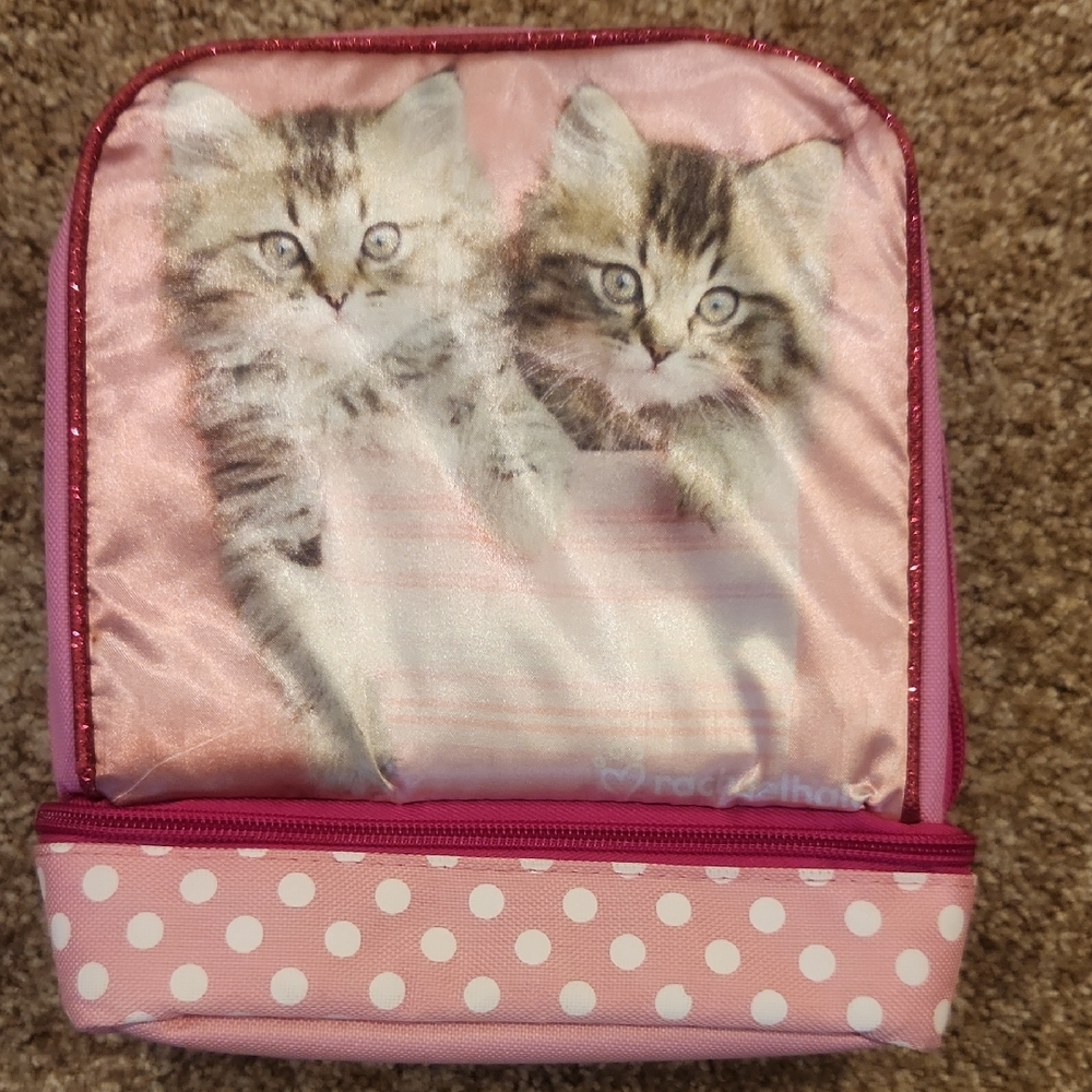 Rachael Hale Pink Dual Compartment Lunch Bag Box
